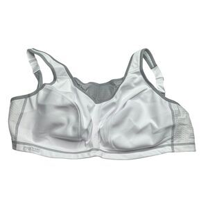 NWOT Glamorise Sports Bra 42DD White Unlined wireless wire free
